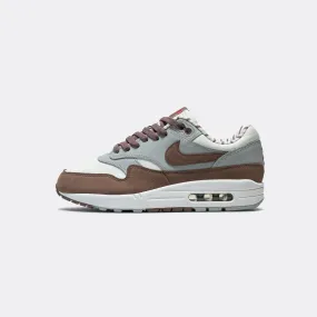 Air Max 1 PRM - Summit White/Plum Eclipse-Wolf Grey