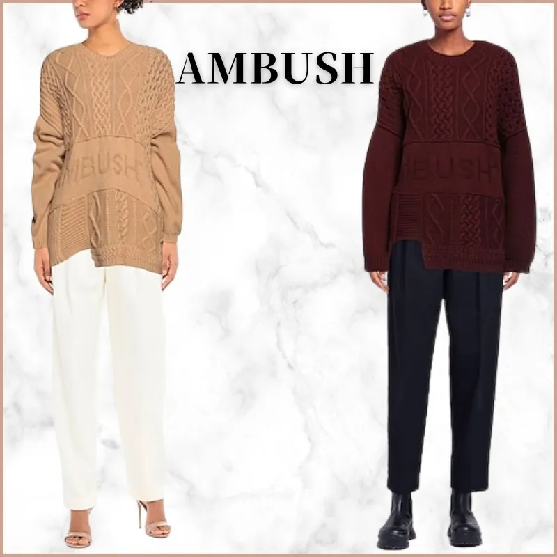 AMBUSH  |Casual Style Wool Nylon Long Sleeves Plain Party Style