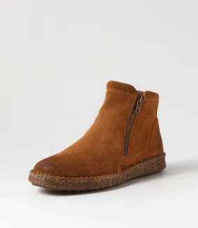 COLORADO Deeka Tan Suede Ankle Boots