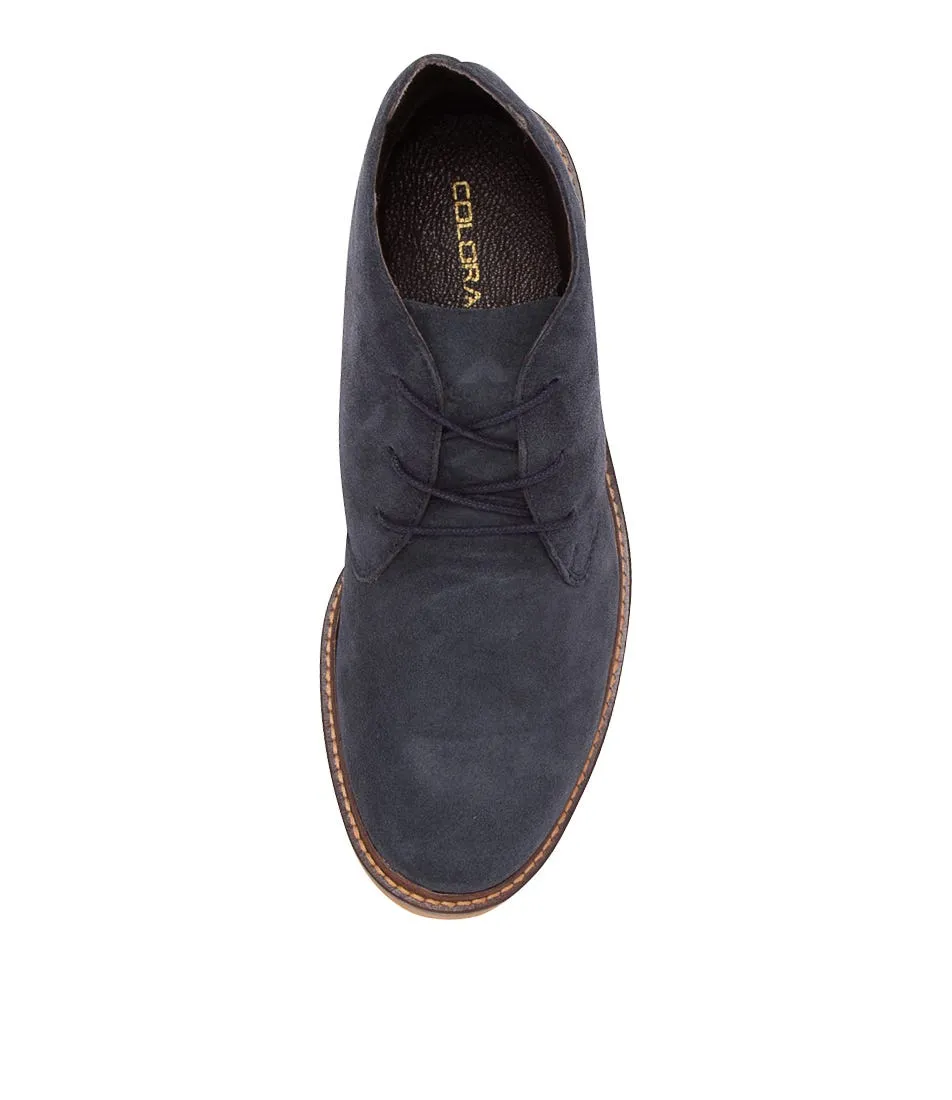 COLORADO Haloween Navy Suede Ankle Boots