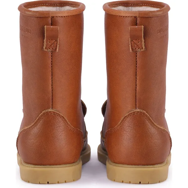 Donsje Amsterdam Wadudu Classic Lining & Bear Leather Boots, Cognac