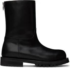 DRAE SSENSE Exclusive Black Shearling Boots