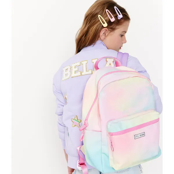 Little Chicken Hazy Rainbow Backpack, Pink