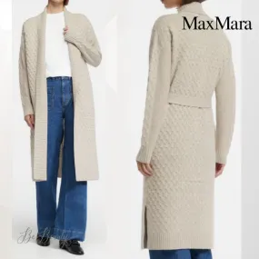 Max Mara Studio  |Casual Style Wool Long Sleeves Party Style Office Style