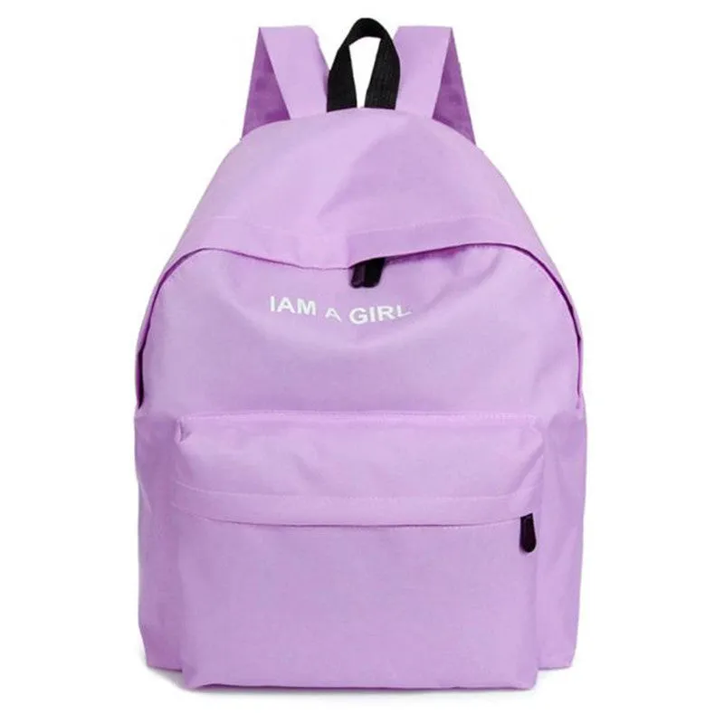 Men women backpack Backpacks for teenage girls Boys Canvas Rucksack Backpack Fresh School Book Shoulder Bag