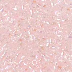 Miyuki Delica Seed Beads, 11/0 Size, #082 Light Pink AB (7.2 Gram Tube)