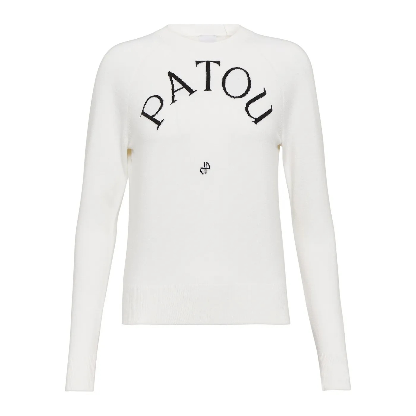 PATOU  |Crew Neck Casual Style Wool Long Sleeves Plain Logo