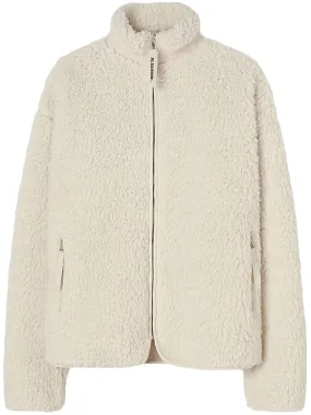 SHEARLING ZIPPED SWEATSHIRT