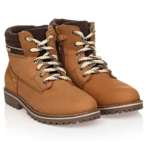 Teen Brown Lace-Up Boots