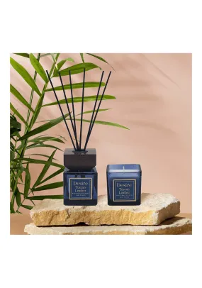 Tuscan Leather Candle Diffuser Set