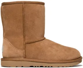 UGG Kids Classic Short II shearling boots Neutrals