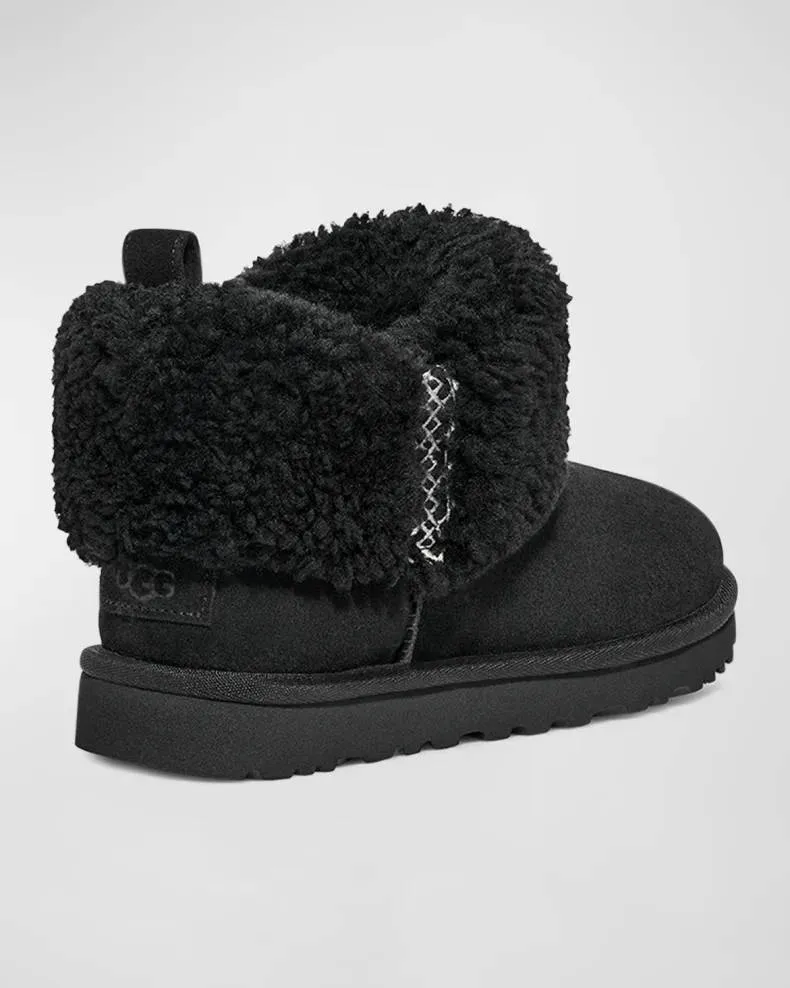 UGG Womens Classic Ultra Mini Braid Black