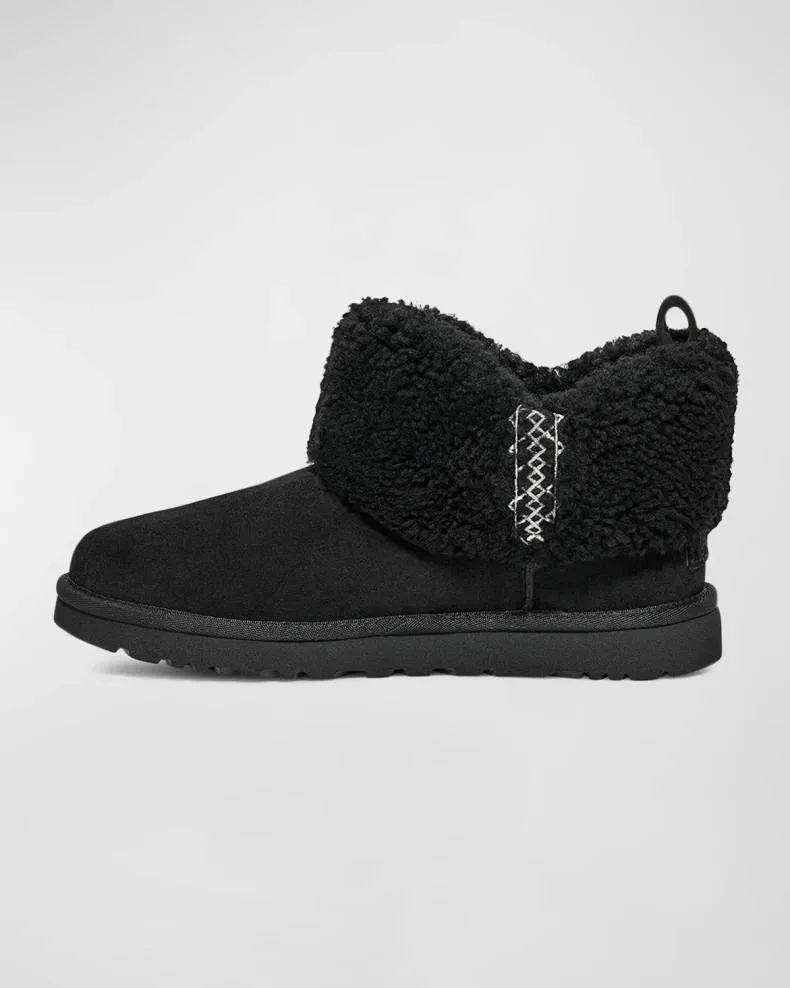 UGG Womens Classic Ultra Mini Braid Black